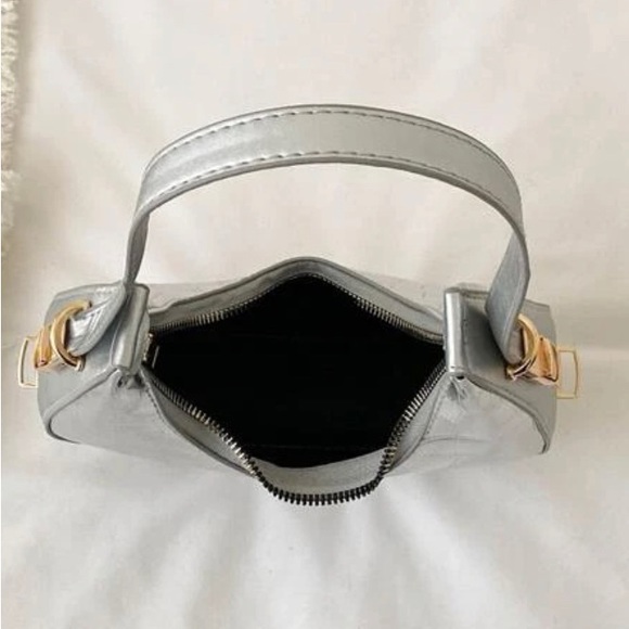 Metallic Crocodile Embossed Hobo Bag - Picture 3 of 3